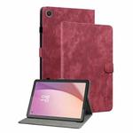 For Lenovo Tab M8 4th Gen TB-300FU Tiger Pattern Flip Leather Tablet Case(Red)
