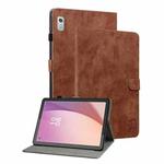 For Lenovo Tab M9 Tiger Pattern Flip Leather Tablet Case(Brown)