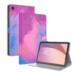 For Lenovo Tab M8 4th Gen TB-300FU Watercolor Pattern Flip Leather Tablet Case(Purple Red)