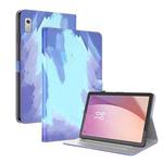 For Lenovo Tab M9 Watercolor Pattern Flip Leather Tablet Case(Winter Snow)