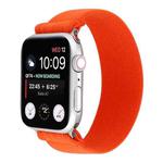 Elastic Nylon Braid Watch Band For Apple Watch Ultra 49mm / Series 8&7 45mm / SE 2&6&SE&5&4 44mm / 3&2&1 42mm(Orange)
