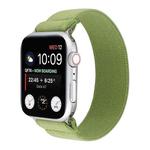 Elastic Nylon Braid Watch Band For Apple Watch Ultra 49mm / Series 8&7 45mm / SE 2&6&SE&5&4 44mm / 3&2&1 42mm(Fruit Green)