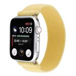 Elastic Nylon Braid Watch Band For Apple Watch Ultra 49mm / Series 8&7 45mm / SE 2&6&SE&5&4 44mm / 3&2&1 42mm(Milk Yellow)