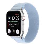 Elastic Nylon Braid Watch Band For Apple Watch Ultra 49mm / Series 8&7 45mm / SE 2&6&SE&5&4 44mm / 3&2&1 42mm(Sky Blue)