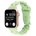 Butterfly Hollow Silicone Watch Band For Apple Watch Ultra 49mm / Series 8&7 45mm / SE 2&6&SE&5&4 44mm / 3&2&1 42mm(Mint Green)