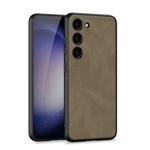 For Samsung Galaxy S23 5G GKK Skin-feel Leather Full Coverage Phone Case(Brown)