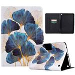 For Amazon Kindle Fire HD 8 2022 / 2020 Coloured Drawing Smart Leather Tablet Case(Leaf)