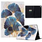 For iPad 10.2 / iPad Pro 10.5 Coloured Drawing Smart Leather Tablet Case(Leaf)