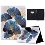 For Amazon Kindle 11th 2022 Coloured Drawing Smart Leather Tablet Case(Leaf)