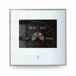 BHT-2002GBLM 220V Smart Home Heating Thermostat Electric Heating WiFi Thermostat with External Sensor Wire(White)