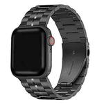 5-bead Stainless Steel Watch Band For Apple Watch Ultra 49mm / Series 8&7 45mm / SE 2&6&SE&5&4 44mm / 3&2&1 42mm(Black)