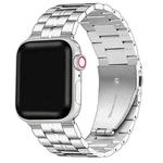 5-bead Stainless Steel Watch Band For Apple Watch Ultra 49mm / Series 8&7 45mm / SE 2&6&SE&5&4 44mm / 3&2&1 42mm(Silver)
