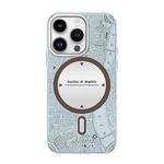 For iPhone 14 Navigation Series Matte Texture TPU + PC Magnetic Phone Case(Grey)