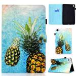 For Huawei MatePad SE Sewing Thread Horizontal Painted Tablet Leather Case(Pineapple)