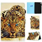For Huawei MatePad SE Sewing Thread Horizontal Painted Tablet Leather Case(Lion)