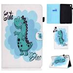 For Huawei MatePad SE Sewing Thread Horizontal Painted Tablet Leather Case(Dinosaur)