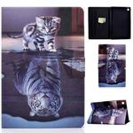 For Huawei MatePad SE Colored Drawing Horizontal Flip Tablet Leather Case(Cat and Tiger)