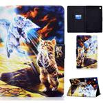 For Huawei MatePad SE Colored Drawing Horizontal Flip Tablet Leather Case(Angel Cat)