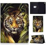 For Huawei MatePad SE Colored Drawing Horizontal Flip Tablet Leather Case(Tiger)