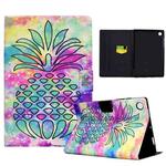 For Huawei MatePad SE Colored Drawing Horizontal Flip Tablet Leather Case(Colored Pineapple)