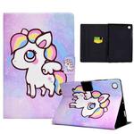 For Huawei MatePad SE Colored Drawing Horizontal Flip Tablet Leather Case(Colored Pony)