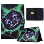 For Huawei MatePad SE Colored Drawing Horizontal Flip Tablet Leather Case(Big Headed Cat)