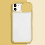 For iPhone 11 Pro Sliding Camera Cover Design TPU Protective Case(Yellow)