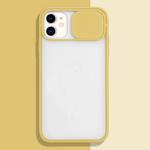 For iPhone 11 Sliding Camera Cover Design TPU Protective Case(Yellow)