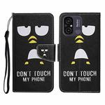 For Xiaomi Redmi 12C Colored Drawing Pattern Flip Leather Phone Case(Penguin)