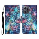 For Xiaomi Redmi Note 12 4G Global Colored Drawing Pattern Flip Leather Phone Case(Star Mandala)