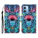 For Xiaomi Redmi Note 12 5G Global/Poco X5 Colored Drawing Pattern Flip Leather Phone Case(Mandala)