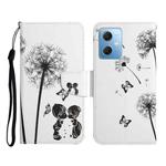 For Xiaomi Redmi Note 12 5G Global/Poco X5 Colored Drawing Pattern Flip Leather Phone Case(Dandelion)