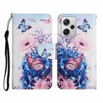 For Xiaomi Redmi Note 12 Pro 5G/Poco X5 Pro Colored Drawing Pattern Flip Leather Phone Case(Purple Butterfly)