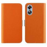 For OPPO A17 4G Global Candy Color Litchi Texture Leather Phone Case(Orange)