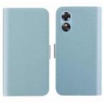 For OPPO A17 4G Global Candy Color Litchi Texture Leather Phone Case(Light Blue)