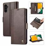 For Samsung Galaxy A34 5G LC.IMEEKE Skin-friendly Card Slots Leather Phone Case(Coffee)