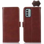 For Nokia G22 4G Crazy Horse Top Layer Cowhide Leather Phone Case(Brown)