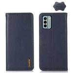For Nokia G22 4G KHAZNEH Nappa Top Layer Cowhide Leather Phone Case(Blue)