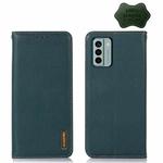 For Nokia G22 4G KHAZNEH Nappa Top Layer Cowhide Leather Phone Case(Green)