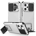 For Xiaomi Redmi Note 12 Pro 5G / Poco X5 Pro Stereoscopic Holder Sliding Camshield Phone Case(White)
