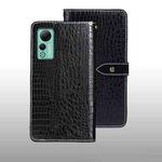 For Ulefone Note 14 idewei Crocodile Texture Leather Phone Case(Black)