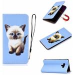 For Galaxy Note 9 3D Painting Horizontal Flip Leather Case with Holder & Card Slot & Wallet & Lanyard(Cat)