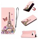 For Galaxy S10 3D Painting Horizontal Flip Leather Case with Holder & Card Slot & Wallet & Lanyard(Iron Tower)