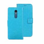 For Sharp Rouvo V idewei Crazy Horse Texture Leather Phone Case with Holder(Sky Blue)