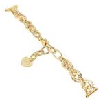 20mm Universal Metal Chain Watch Band(Gold)