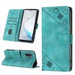 For Samsung Galaxy Note10 Pro / Note10 Pro 5G / Note10+ Skin-feel Embossed Leather Phone Case(Green)