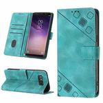For Samsung Galaxy S8 Skin-feel Embossed Leather Phone Case(Green)