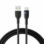 JOYROOM S-UC027A13 3A USB to USB-C / Type-C Fast Charging Data Cable, Length:1.2m(Black)