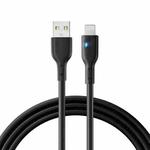JOYROOM S-UL012A13 2.4A USB to 8 Pin Fast Charging Data Cable, Length:1.2m(Black)