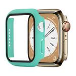 Shockproof PC+Tempered Glass Watch Protective Case For Apple Watch Series 8&7 41mm(Light Green)